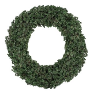 Northlight Commercial Size Canadian Pine Artificial Christmas Wreath - 12' - Unlit - 1 of 3