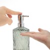 Unique Bargains Durable Cylinder Twill Lines Soap Dispenser 1 Pc - 3 of 4