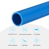 Unique Bargains Water Plumb DIY Crafts High Impact Rigid Round Pipes 8" Length ID 0.83" OD 0.98" Blue - 3 of 4