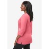 Jessica London Women's Plus Size Stretch Cotton Boatneck Tunic - 4 of 4