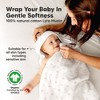 Lyra Muslin Baby Towels with Hoods for Newborn Girls, Boys, 100% Organic Cotton Soft Hooded Baby Bath Towels - 2 of 4