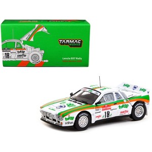 Lancia 037 Rally #18 Miki Biasion - Tiziano Siviero "Rallye Sanremo" (1983) "Hobby64" 1/64 Diecast Model Car by Tarmac Works - 1 of 3