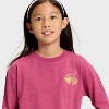 Girls' Long Sleeve Relaxed Fit Graphic T-Shirt - Cat & Jack™ - 2 of 4