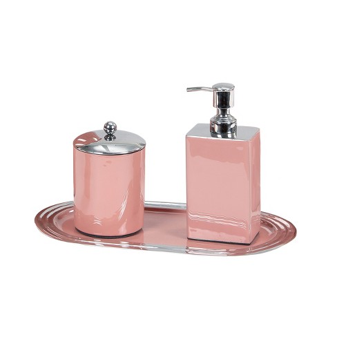 Creative Scents Polar White 3 Pcs Bathroom Set - Features: Soap Dispenser, Toothbrush  Holder, And Soap Dish : Target