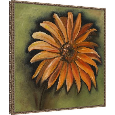 Daisy Collections III Bronze Framed Canvas Wall Art