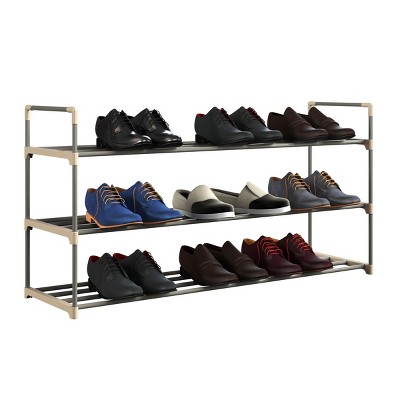 Hastings Home 4-Tier Stackable Shoe Rack, 16 Pairs