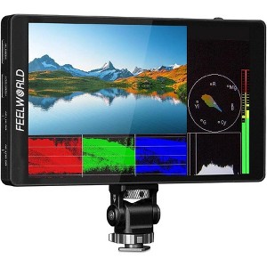 FEELWORLD F7 PRO 7 Inch Touch Screen DSLR Camera Field Monitor with 3D Lut HDR Waveform F970 External Power Install Kit - 1 of 1