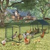 Heavy-Duty Poultry Coop - Galvanized Steel Frame, Predator-Proof Mesh, Waterproof Roof, for Chickens/Ducks/Rabbits, All-Weather Design - 2 of 4
