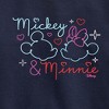 Boys' - Disney - Mickey & Minnie Together in Neon Graphic Long Sleeve Fleece Sweatshirt - 2 of 4