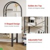 Arched 5-Tier Bookshelf, Tall Bookcase for Books, CDs, and Decor, Home Office or Bedroom/Living Room Display Shelf - 4 of 4