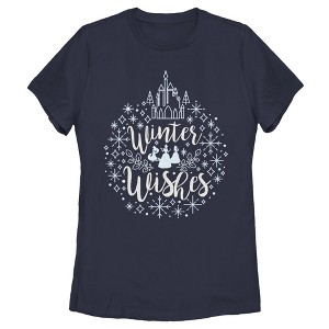 Women's Disney Princesses Winter Wishes T-Shirt - 1 of 4