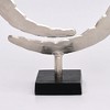 TopComfy Decorative Object Gorilla Aluminum Sculpture Blackwash Finish for Modern Decor, Gold, 14"*4.5"*18" - 3 of 4