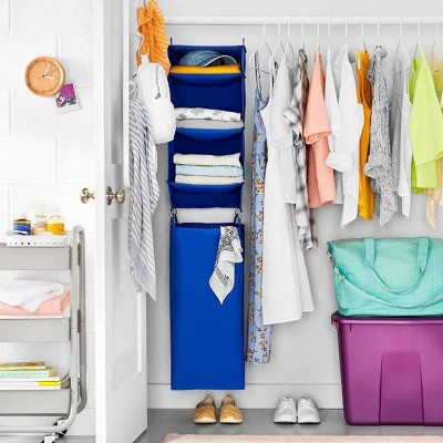 Hanging Closet Organizer With Detachable Hamper Room Essentials
