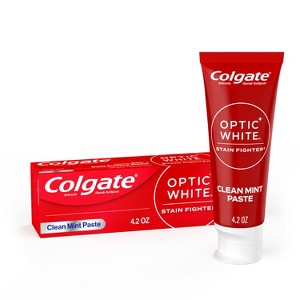 Colgate Optic White Stain Fighter Clean Toothpaste - Mint - 4.2oz - 1 of 4