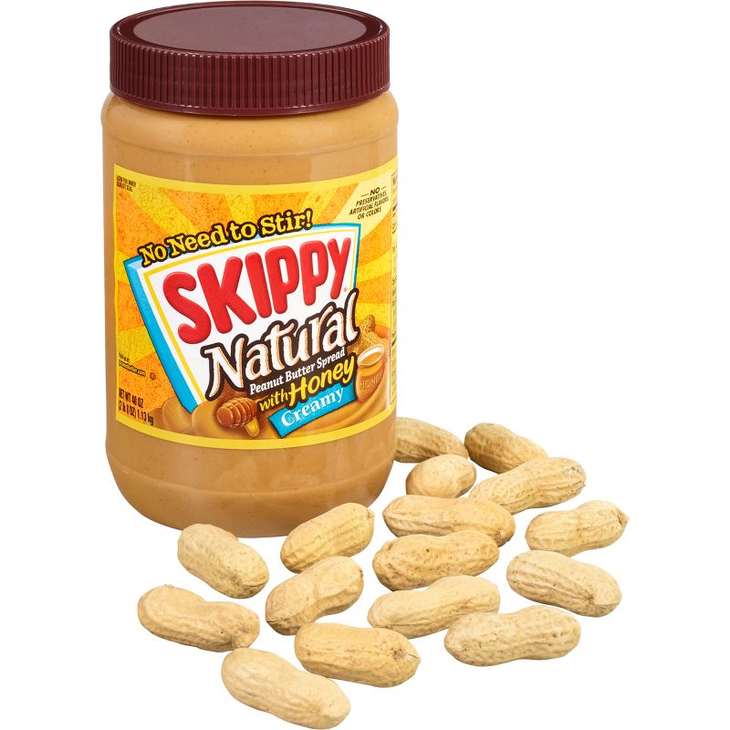 Skippy Natural Peanut Butter Spread w/ Honey - 40oz, 6 of 12