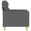 vidaXL Sofa Chair Dark gray Fabric (100% polyester), metal, textilene - 3 of 4