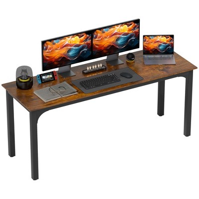 HOMCOM 70.9" Computer Desk, Home Office Desk with Metal Legs