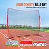 VEVOR Barricade Backstop Net, 12x9 ft Ball Sports Barrier Netting, Portable Practice Equipment with Carry Bag, Protection Screen - 4 of 4