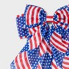 Americana Hair Bow Barrette - Red/White/Blue - 3 of 3