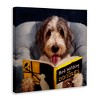 Stupell Industries Dog with Bird Watching Book, 24" x 24" - 3 of 4