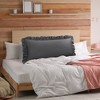 PiccoCasa Pure Cotton Soft Envelope Closure Body Ruffled Pillowcases 2 Pcs - 2 of 4