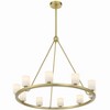 Crystorama Lighting Aragon 10 - Light Chandelier in  Soft Brass - 2 of 4