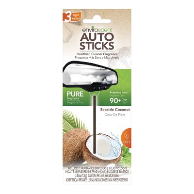 Enviroscent 3pc Car Air Freshener Seaside Coconut