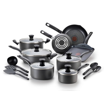 T-fal t-fal unlimited collection, stainless steel platinum non-stick,  12-piece cookware set
