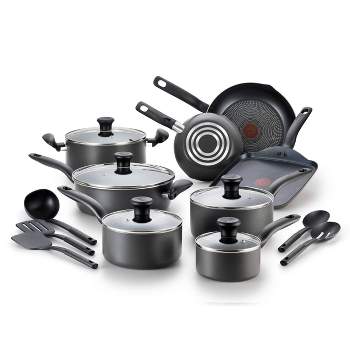  T-fal Ultimate Hard Anodized Nonstick Fry Pan 10.25 Inch Oven  Safe 400F Cookware, Pots and Pans, Dishwasher Safe Black: T Fal Ultimate Nonstick  Hard Anodized Cookware Set: Home & Kitchen
