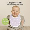KeaBabies 8pk Organic Baby Bibs for Boy, Baby Drool Bib for Baby Boys and Girls, Newborn Teething Bibs - 2 of 4