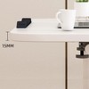Acekool Adjustable Overbed Table with Wheels, Foldable Rolling Side Desk for Laptop & Workstation, Height Adjustable for Home Office - 2 of 3