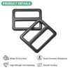 Unique Bargains Zinc Alloy Durable Multipurpose Tri Glide Metal Buckles for Bags 6 Pcs - 2 of 4