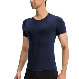 Anna-Kaci Active Men's Short Sleeve Compression Top with Moisture-Wicking Stretch Fabric for Performance and Training - 1 of 4