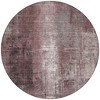 Blush And Ivory Abstract Washable Indoor Outdoor Area Rug - 4 of 4