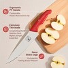 imarku Sharp Knife Set with Built-in Sharpener, Japanese Stainless Steel Kitchen Knife Set with Non-Slip Ergonomic Handle,14 PCS, Red - 2 of 4