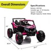 24V Kids Ride On UTV - Electric Off-Road Car with Remote Control, 200W Motors, LED Lights, Music, Enhanced Suspension, for Boys & Girls, - 3 of 4