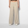 Women's Linen Trousers - Wild Fable™ Beige - 2 of 3