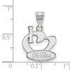 Black Bow Jewelry Sterling Silver Mississippi Rebels NCAA Large Pendant - 2 of 3