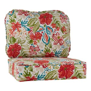 2-Piece Deep Seat Outdoor Cushion Set - 1 of 4