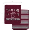 NCAA Texas A&M Aggies Varsity Plaque Double Sided Royal Plush Blanket: Sports Team Logo - 3 of 3
