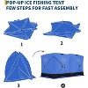 Insulated Pop Up Ice Fishing Tent for 4-6 People,Portable Ice Fishing Shelter with Air Vents,PVC Window & Door,210D Quilted Oxford Fabric,Easy Setup - 3 of 4