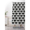 Deny Designs Caroline Okun Majestic Crane Shower Curtain Black : Microfiber, Machine Washable, Non-Slip Backing - 3 of 3