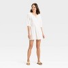 Women's Puff Short Sleeve Corset Mini A-Line Dress - A New Day™ - 3 of 3