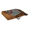 Design Imports 50"x60" Reversible Plaid Throw Blanket Rust : 20x20 Inch Polyester, Machine Washable Cloth Napkins - 3 of 4