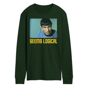 Men's - Star Trek - Spoc Seems Logical Long Sleeve Graphic T-Shirt - 1 of 3