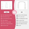 Metal Garden Arch Trellis, Flower Rack Climbing Arbor Flower Rack, Iron Plant Rack for Flower, Climbing Vine Vegetable, Fruit and Lawn - 4 of 4