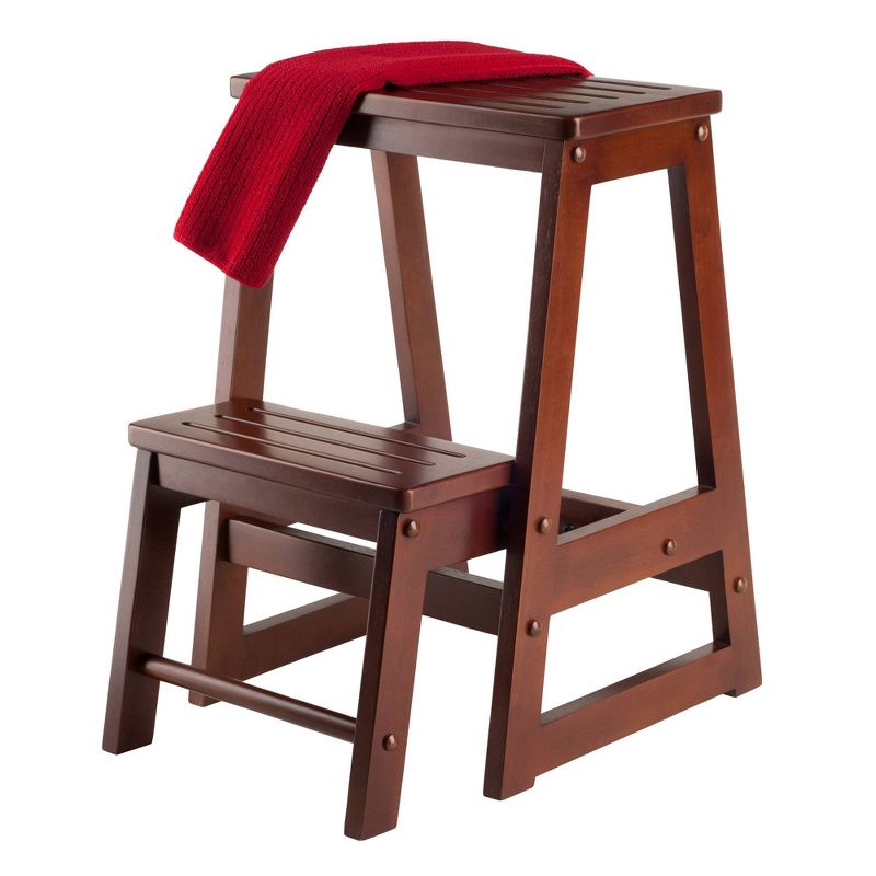 Double Step Stool Antique Walnut - Winsome, 4 of 8
