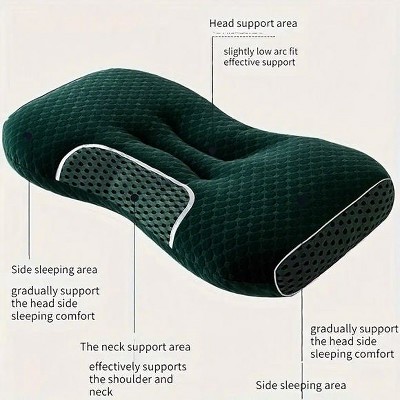 Aghana Digitals Butterfly-Shaped 3D Knitted Cotton Massage Pillow with Slow-Rebound Memory Foam for