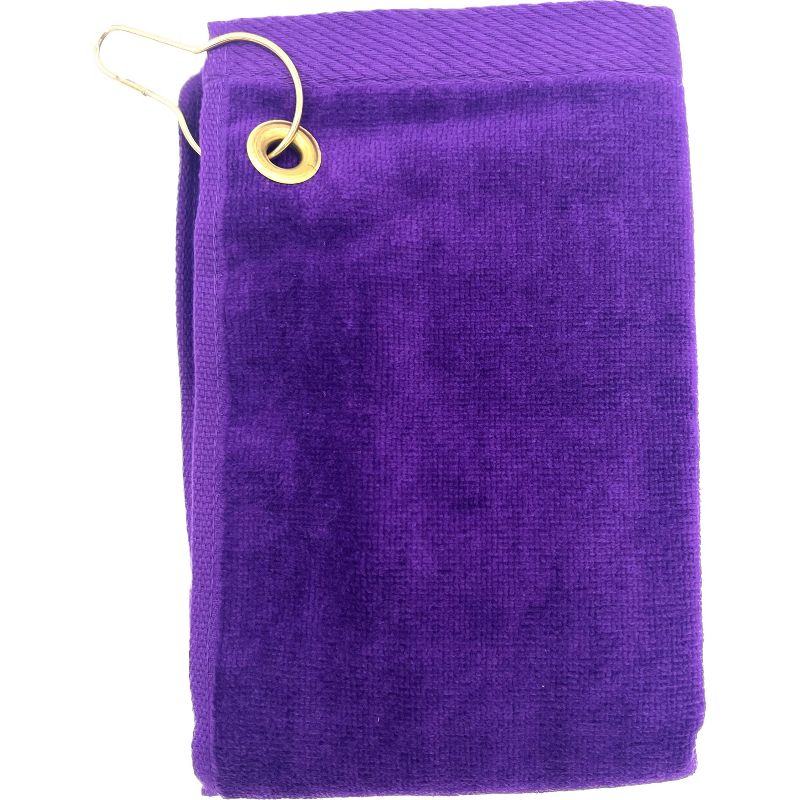 TowelSoft Premium 100% Cotton Terry Velour Golf Towel with Corner Hook & Grommet Placement 16 inch x 26 inch, 5 of 6