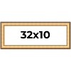 PosterPalooza | Panoramic Traditional Gold Picture Frame - UV Acrylic, Foam Board Backing, Hanging Hardware - 2 of 4